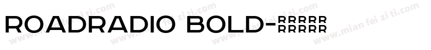 RoadRadio Bold字体转换